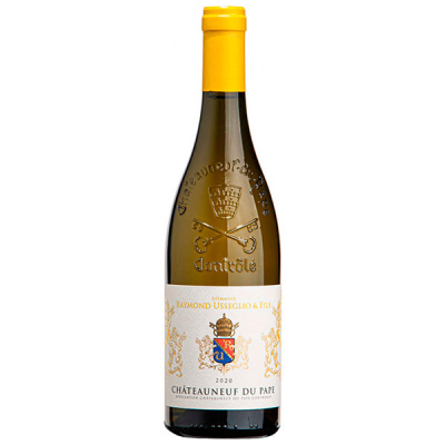 Вино Белое Сухое Domaine Raymond Usseglio & Fils Chateauneuf du Pape Blanc 2020 0,75 л фото