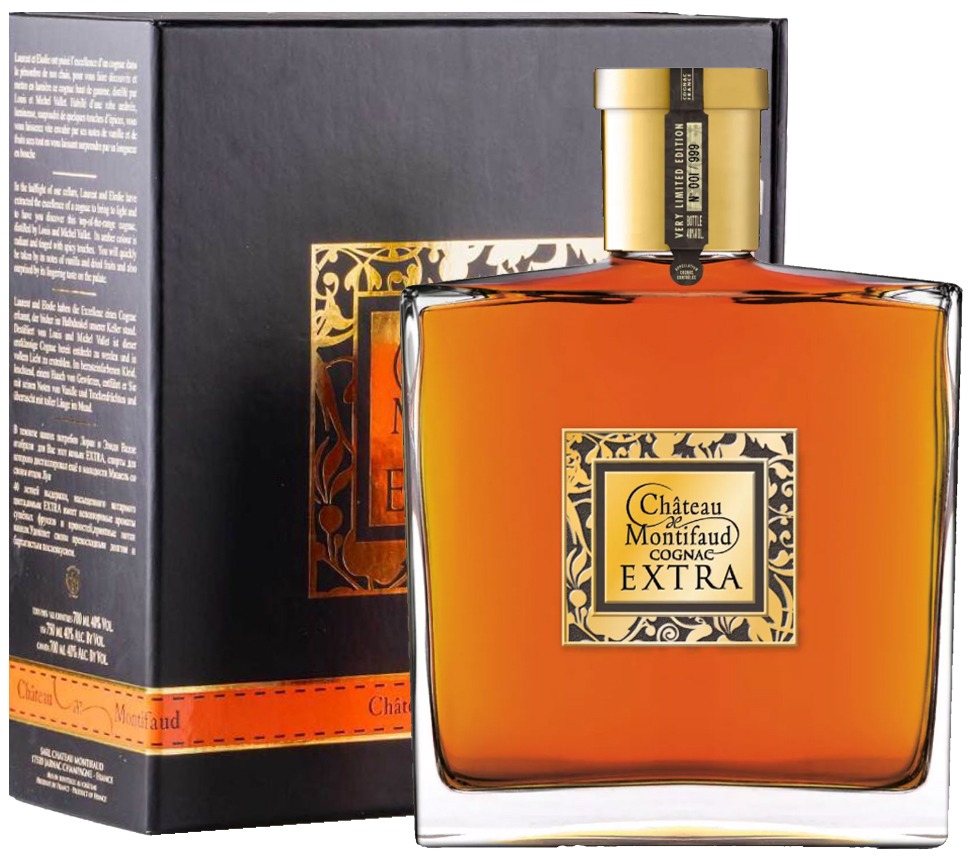 Коньяк Chateau de Montifaud Extra Petite Champagne in gift box 0,7 л фото