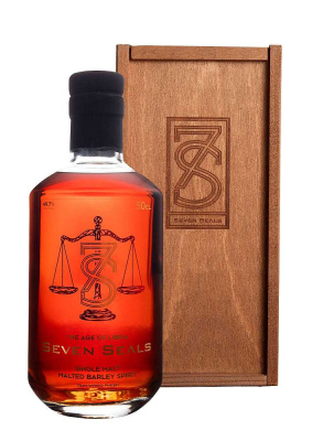 Виски Seven Seals Zodiac The Age of Libra Single Malt in wooden box 0,5 л фото
