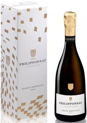Вино игристое Белое Брют Philipponnat Reserve Perpetuelle Brut Champagne in gift box 0,75 л фото