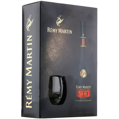 Коньяк Remy Martin VSOP Fine Champagne with a glass in gift box 0,70 л фото