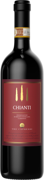 Вино Красное Полусухое Piccini Tre Cipressi Chianti 2023 0,75 л фото