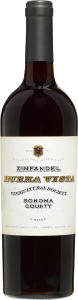 Вино Красное Сухое Buena Vista Zinfandel Sonoma County 2023 0,75 л фото
