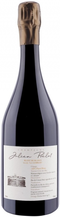 Шампанское Белое Экстра Брют Julien Prelat La Lemblee Blanc de Blancs Champagne 2019 0,75 л фото