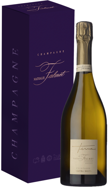 Вино игристое Nathalie Falmet Terra de Nathalie Falmet Champagne in gift box 0,75 л фото