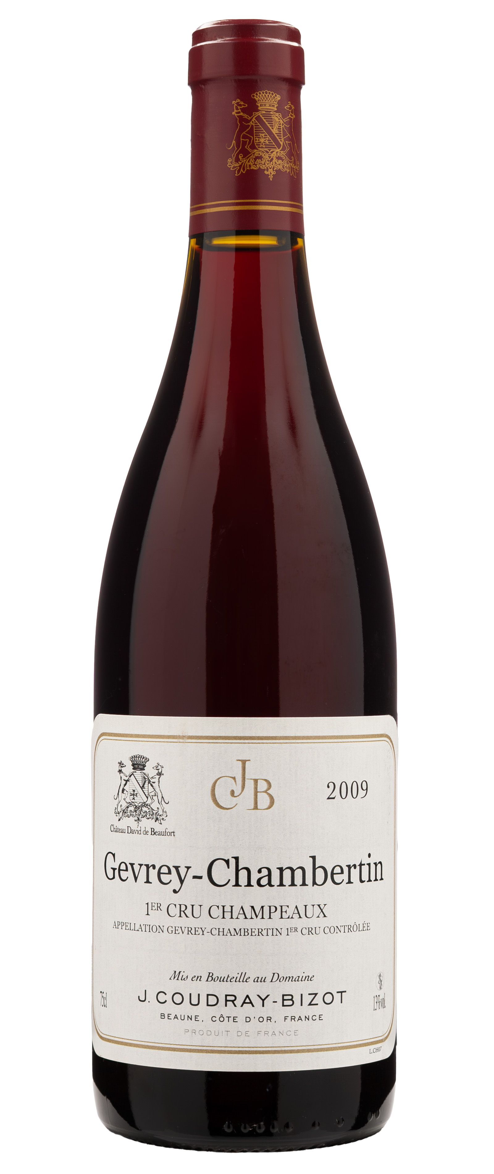 Вино Красное Сухое Domaine Coudray-Bizot Gevrey-Chambertin Premier Cru Champeaux 2009 0,75 л фото