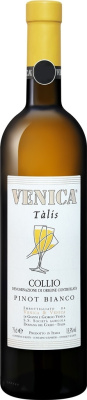 Вино Белое Сухое Venica & Venica Talis Pinot Bianco Collio 2021 0,75 л фото