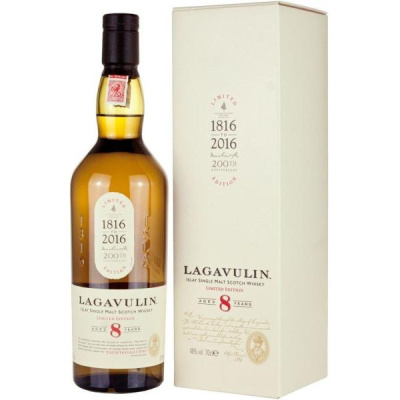 Виски Lagavulin 8 Years Old Cask Strength Single Malt Islay in gift box 0,7 л фото