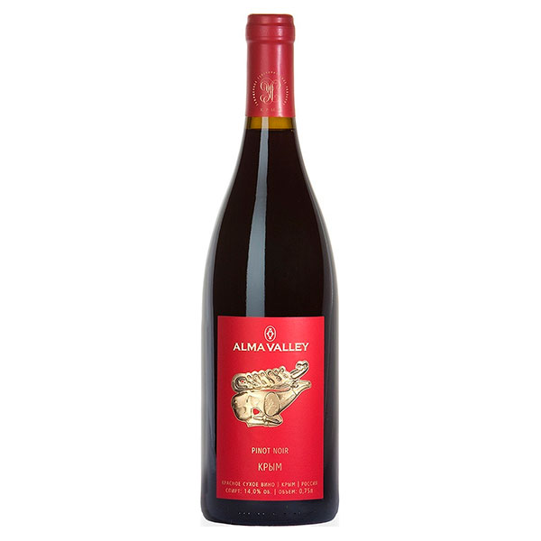 Вино Красное Сухое Alma Valley Pinot Noir Crimea 2020 0,75 л фото
