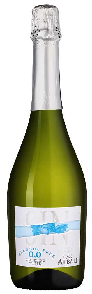 Вино игристое безалкогольное Белое Сухое Vina Albali Sparkling White Low Alcohol blue design 2024 0,75 л фото