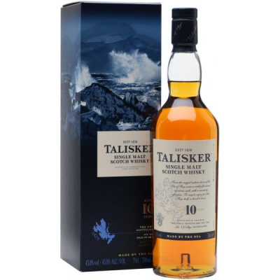 Виски Talisker 10 years old Single Malt Skye in gift box 0,75 л фото