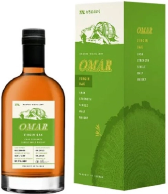 Виски Omar Cask Strength Single Malt Virgin Oak in gift box 0,7 л фото