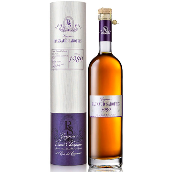 Коньяк Ragnaud-Sabourin Millesime Grande Champagne in tube 1989 0,7 л фото