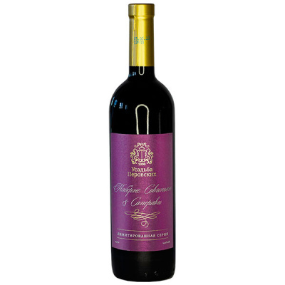 Вино Красное Сухое Usadba Perovskih Cabernet Sauvignon Saperavi Limited Series Sevastopol 2019 0,75  фото