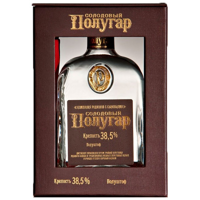 Дистиллят Polugar Malt in gift box 0,75 л фото