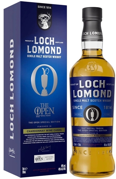 Виски Loch Lomond The Open Special Edition 152 Royal Troon Chardonnay Wine Cascs in gift box 0,7 л фото