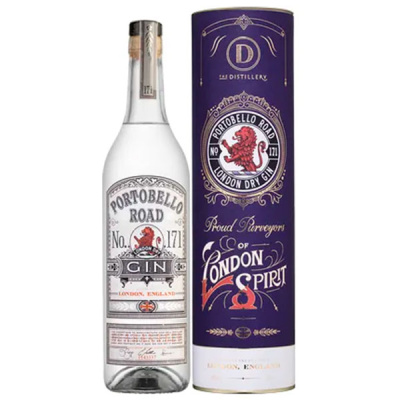 Джин Portobello Road London Dry Gin in tube 0,7 л фото