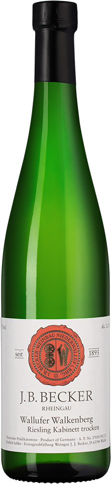 Белое Сухое J. B. Becker Wallufer Walkenberg Riesling Kabinett Trocken Rheingau