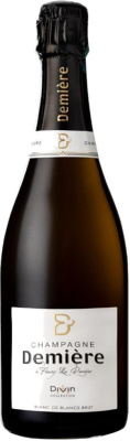 Вино игристое Demiere Divin Blanc de Blanc Brut Champagne 0,75 л фото