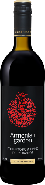 Плодовое вино Армениан Гарден Гранатовое красное полусладкое 12% 0,75 л фото