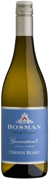 Вино Белое Полусухое Bosman Generation 8 Chenin Blanc Wellington 2023 0,75 л фото