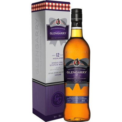 Виски Glengarry 12 Years Old Single Malt Highland in gift box 0,70 л фото