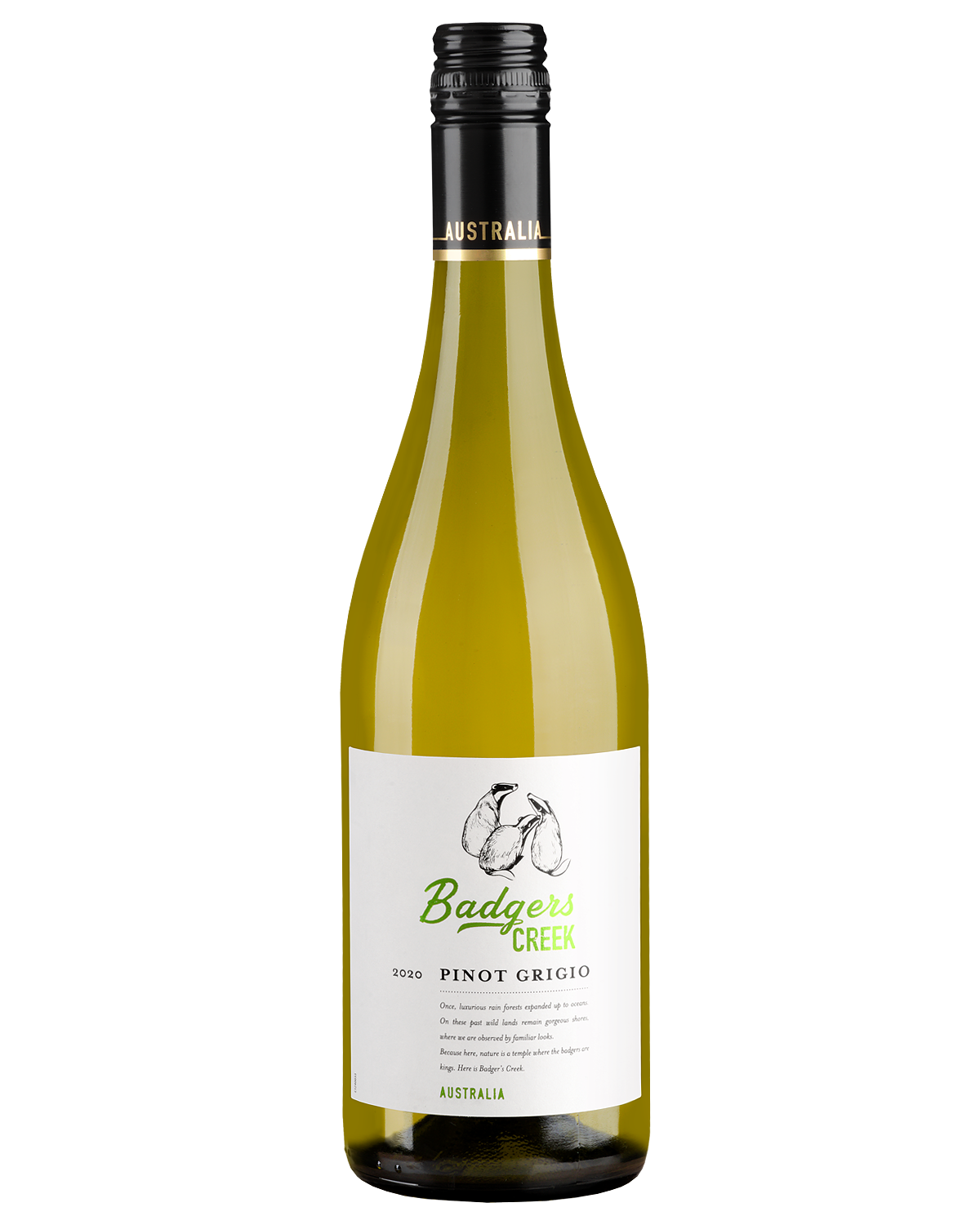 Вино Белое Сухое Badgers Creek Pinot Grigio 2024 0,75 л фото