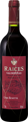 Вино Красное Сухое Raices Gran Reserva Valdepenas 2014 0,75 л фото
