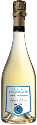 Вино игристое Белое Брют La Fleur de Francois Blanc de Blanc Cremant de Bordeaux 0,75 л фото
