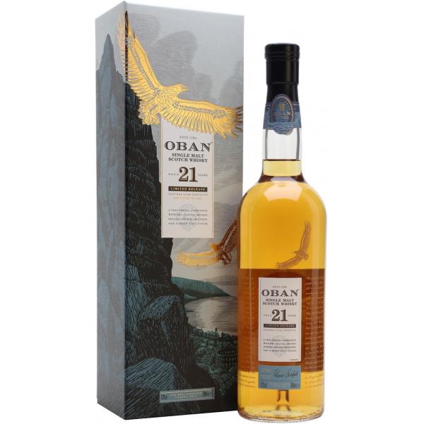 Виски Oban 21 Year Old Single Malt Highland in gift box 0,70 л фото