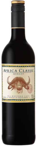 Вино Красное Сухое Africa Classic Merlot 2019 0,75 л фото