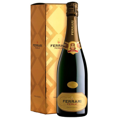 Вино игристое Белое Брют Ferrari Perle Trento in gift box 2013 0,75 л фото