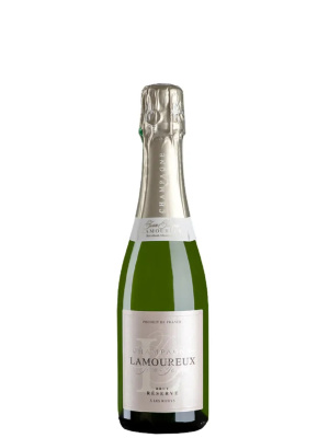 Вино игристое Белое Брют Lamoureux Reserve Champagne 2020 0,375 л фото