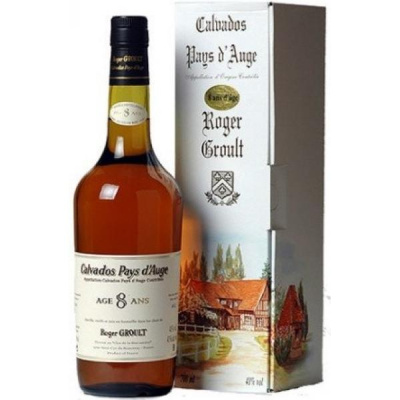 Кальвадос Roger Groult 8 ans d'age Pays d'Auge in gift box 0,7 л фото