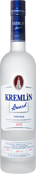 Водка Кремлин Эворд Винтаж 40% 0,5 л фото