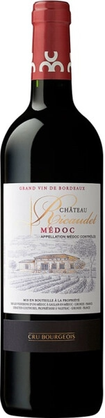 Вино Красное Сухое Chateau Ricaudet Medoc 2018 0,75 л фото