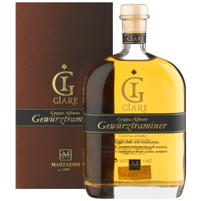 Граппа Marzadro Le Giare Gewurztramine in gift box 0,70 л фото