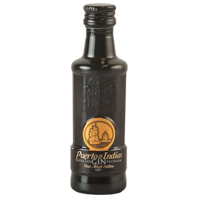 Джин Puerto de Indias Pure Black Edition Dry 0,05 л фото