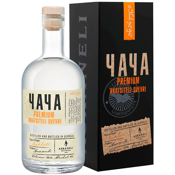 Чача Askaneli Premium Rkatsiteli Qvevri in gift box 0,50 л фото
