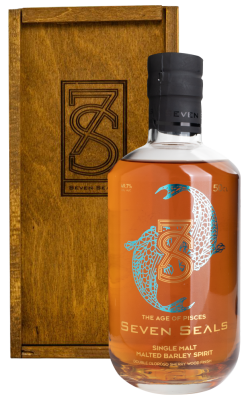Виски Seven Seals Zodiac The Age of Pisces Single Malt in wooden box 0,5 л фото