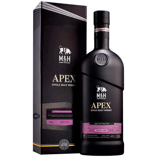 Виски M&H Apex Single Cask Fortified Red Wine Cask Single Malt 0,7 л фото