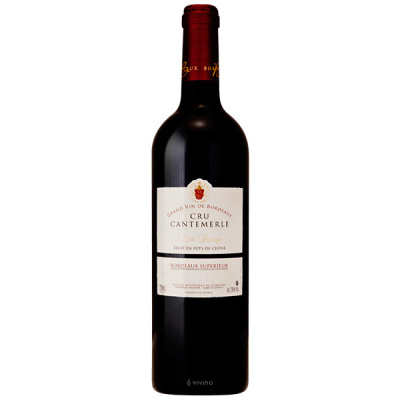 Вино Красное Сухое Cru Cantemerle Cuvee Prestige Bordeaux Superieur 2012 0,75 л фото