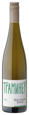 Вино Высокий Берег Трамминер Зеленая Серия 2023 белое сухое 12% 0,75 л фото