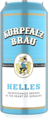Пиво Светлое Kurpfalz Brau Helles in can 0,5 л фото