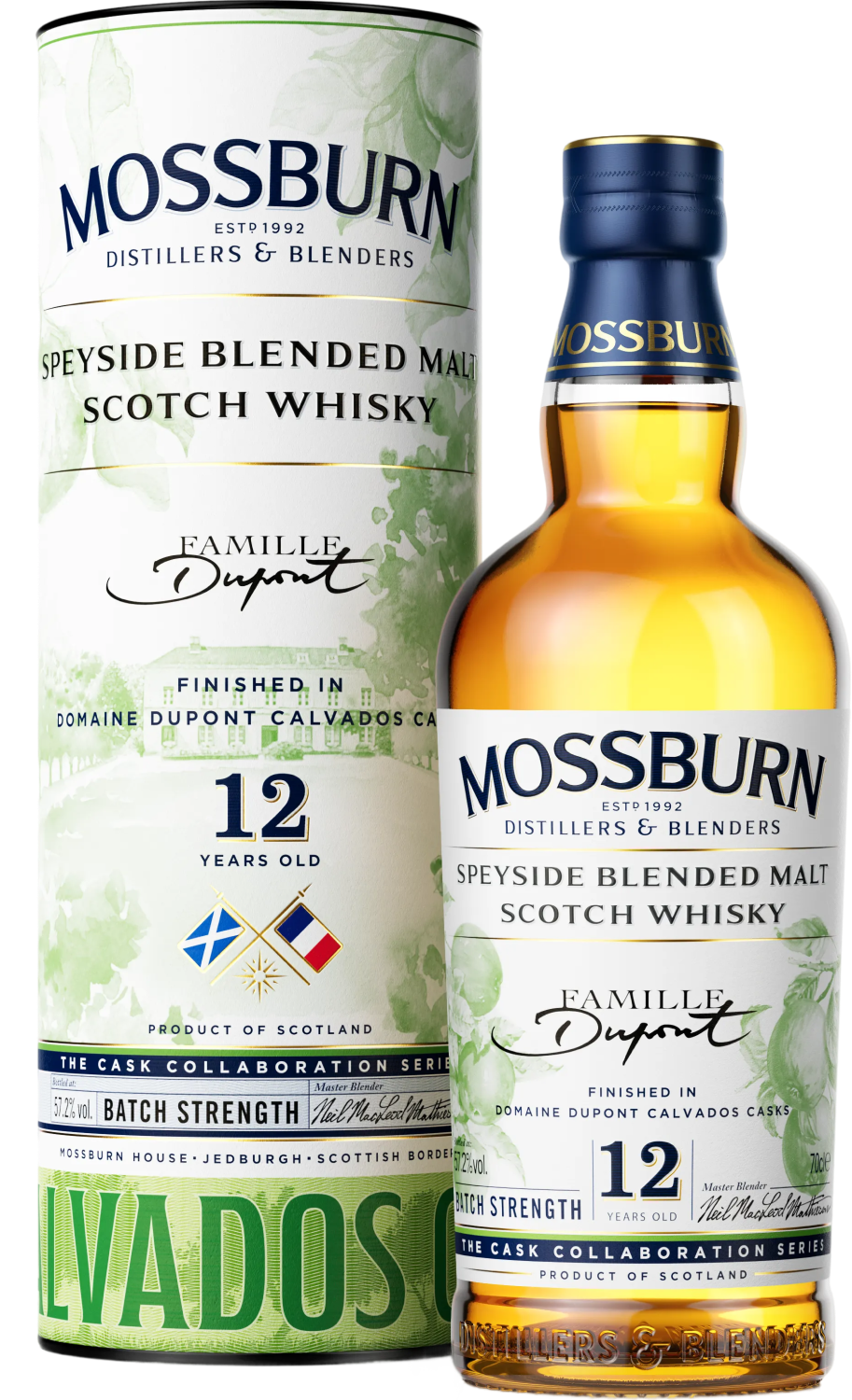 Виски Mossburn Speyside Calvados Dupont Cask Finish in tube 0,7 л фото