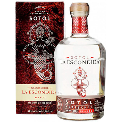 Сотол Grand Mezcal La Escondida Sotol Blanco in gift box 0,7 л фото