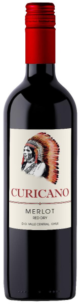 Вино Красное Сухое Curicano Merlot 2023 0,75 л фото