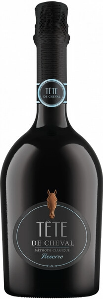Вино игристое Белое Брют Tete de Cheval Methode Classique Reserve 0,75 л фото