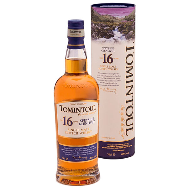 Виски Tomintoul 16 YO Single Malt Speyside in tube 0,7 л фото