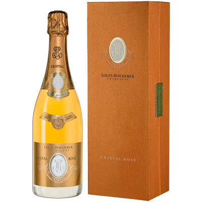 Шампанское Розовое Брют Louis Roederer Cristal Rose Champagne in gift box 2013 0,75 л фото